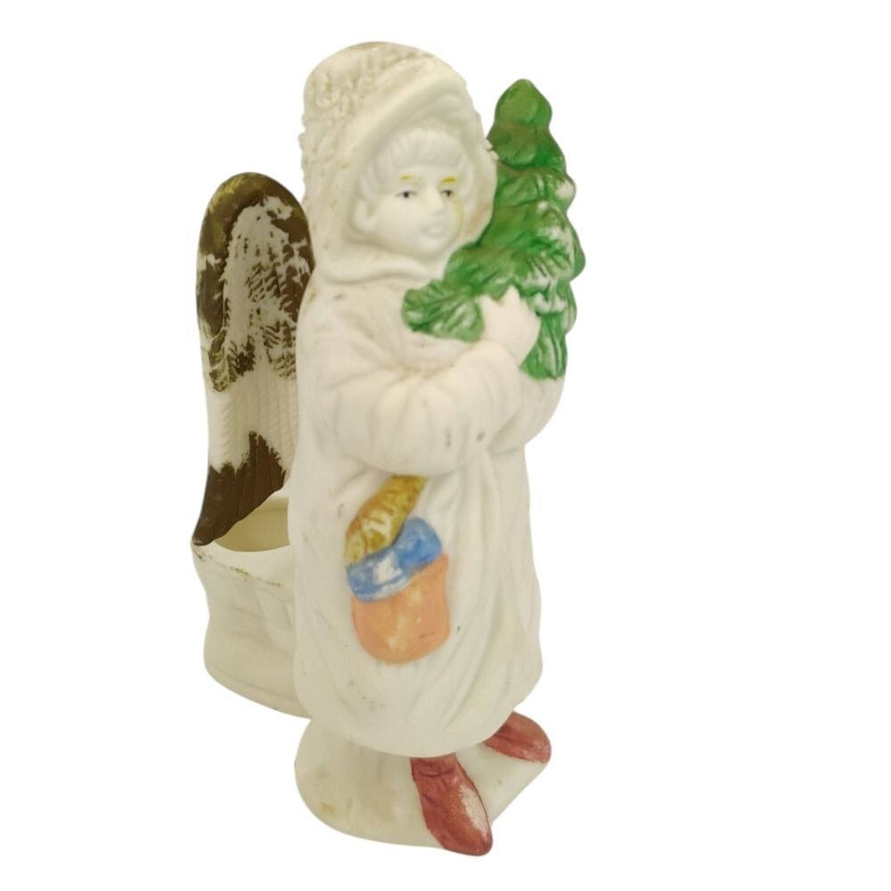 Christmas Decor Angel holding Tree NWT